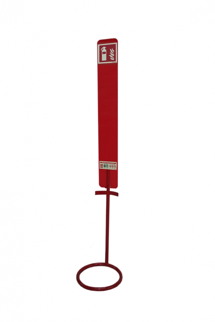 Posicionador P1 de extintor de agua pulverizada en color rojo