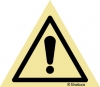 Señal de advertencia con el pictograma de materias nocivas o irritantes