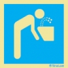 Señal informativa con el pictograma de agua potable