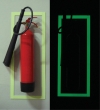 Kit de bandas fotoluminiscentes para enmarcar 2 extintores de CO2 de 5Kg