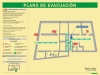 Plano de evacuación en 3D para plantas según exigencia de la norma UNE 23-032
